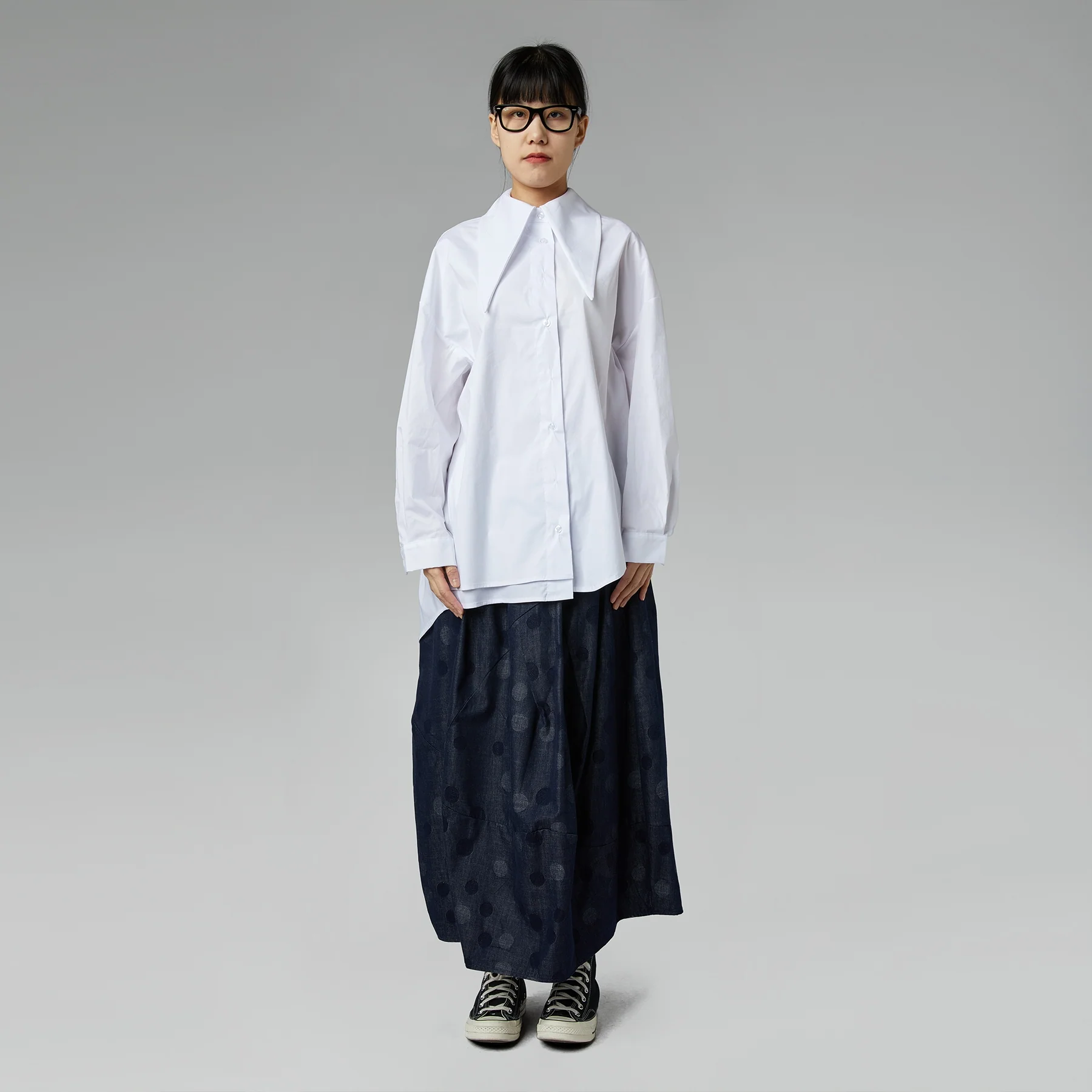 SHIRT WITH POINTED COLLAR - Image 10