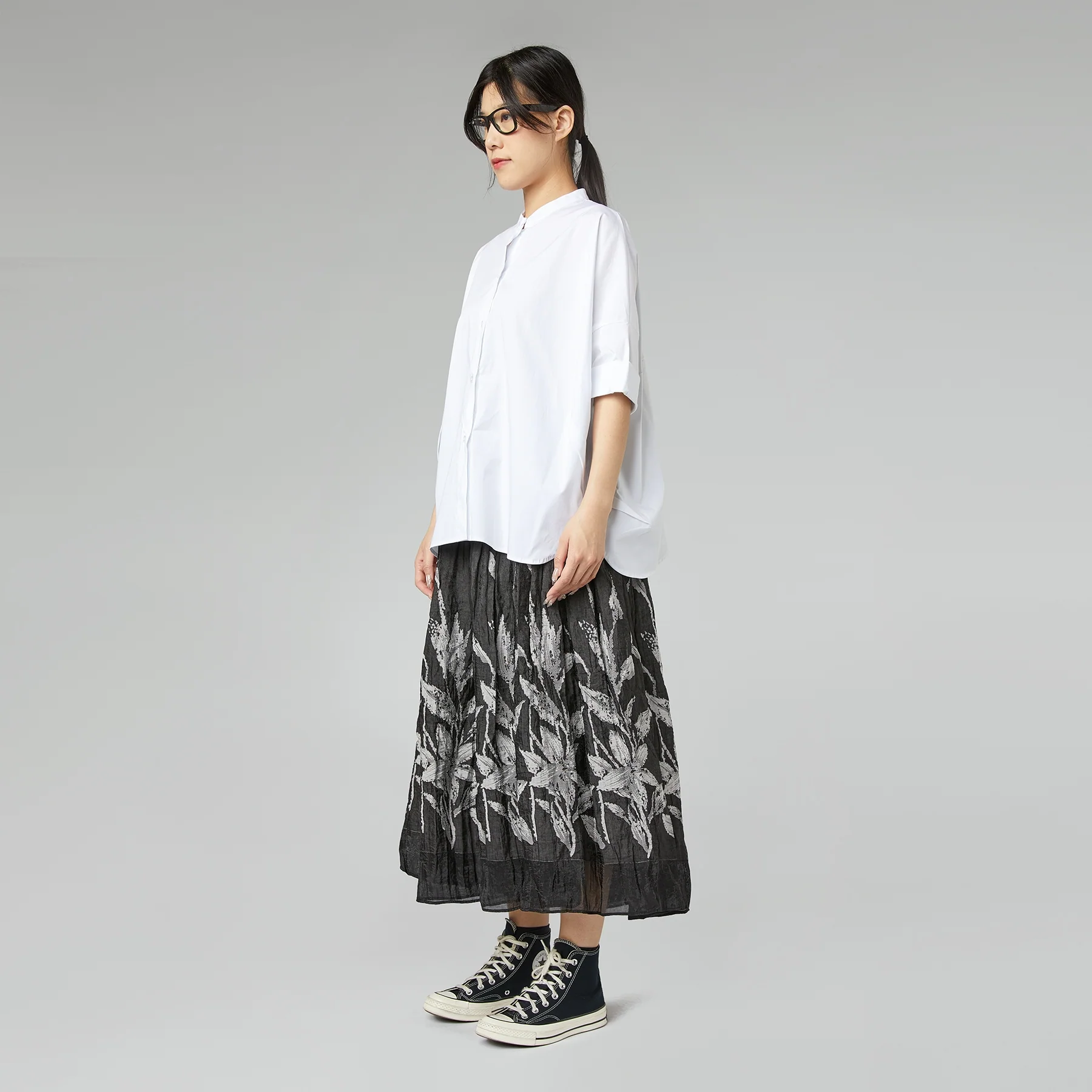 SKIRT WITH BOTANICAL PATTERN - Image 3