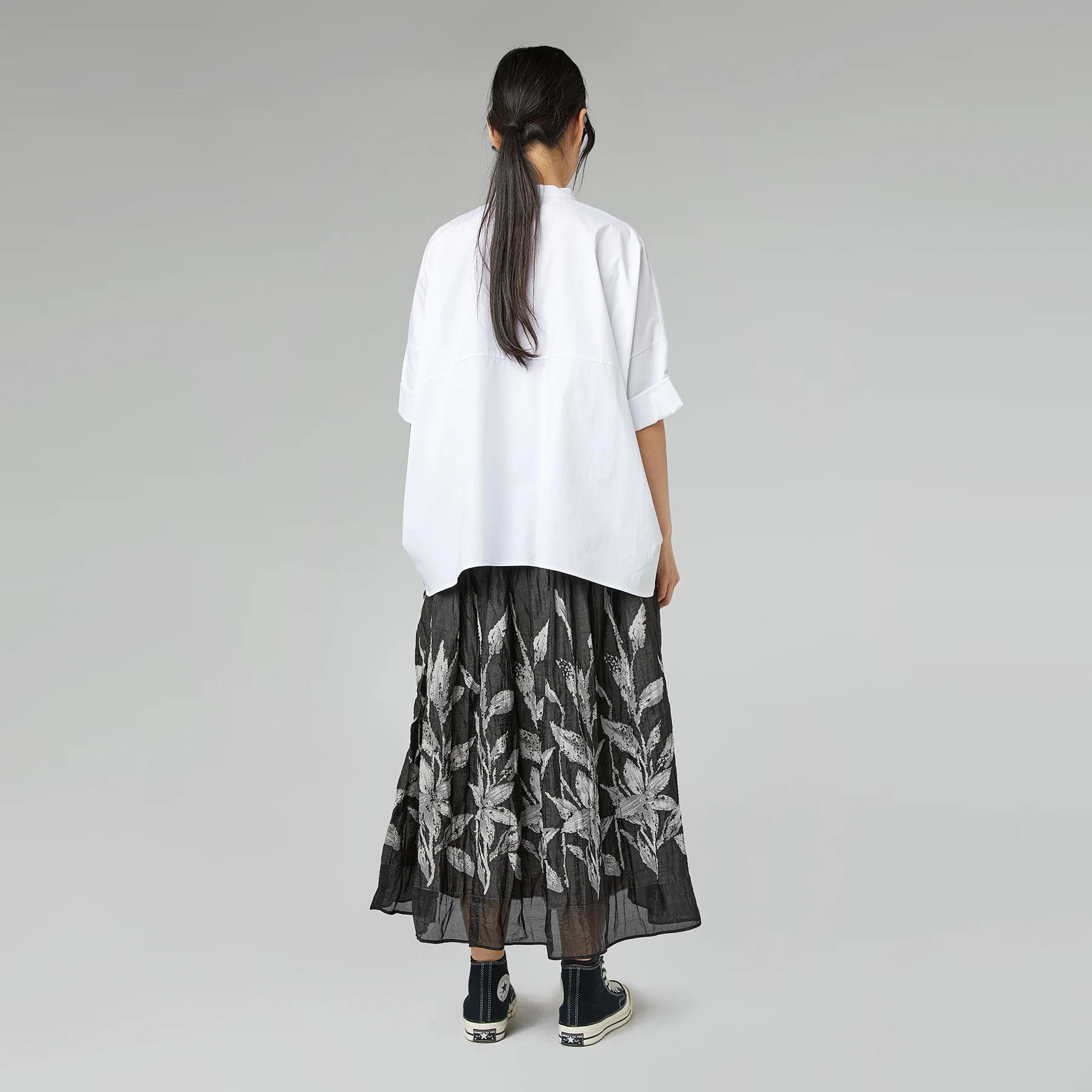 SKIRT WITH BOTANICAL PATTERN - Image 4