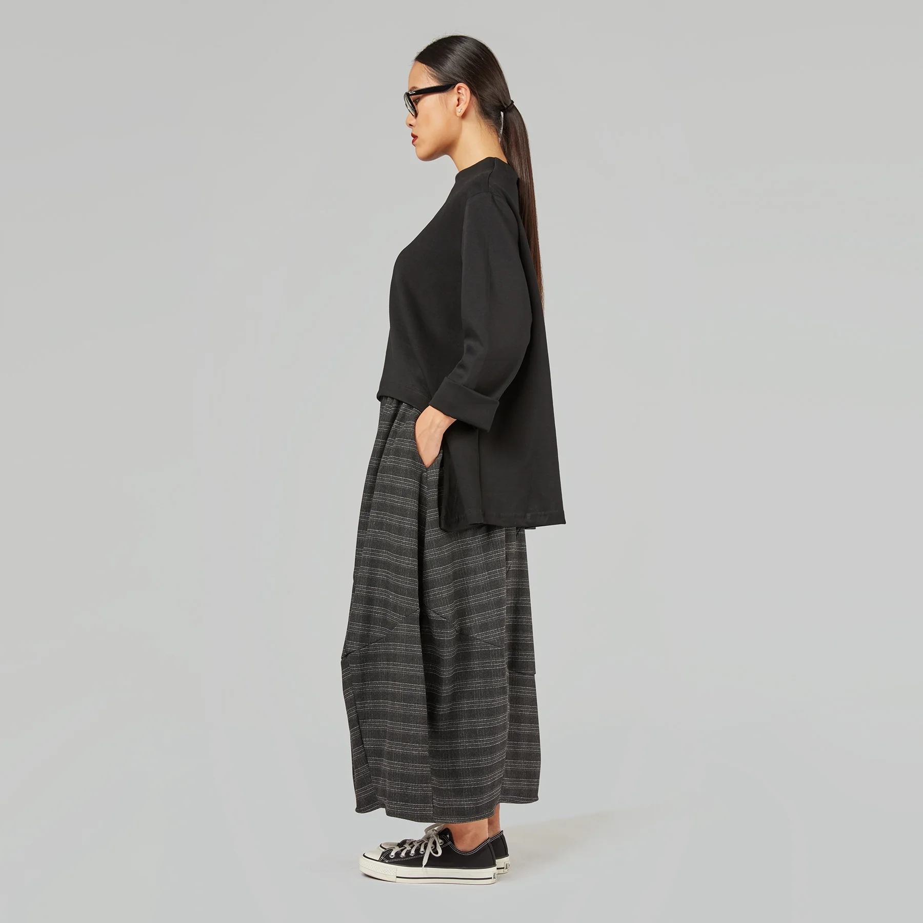 SWEATSHIRT WITH COLLAR IN SOFT COTTON - Image 12
