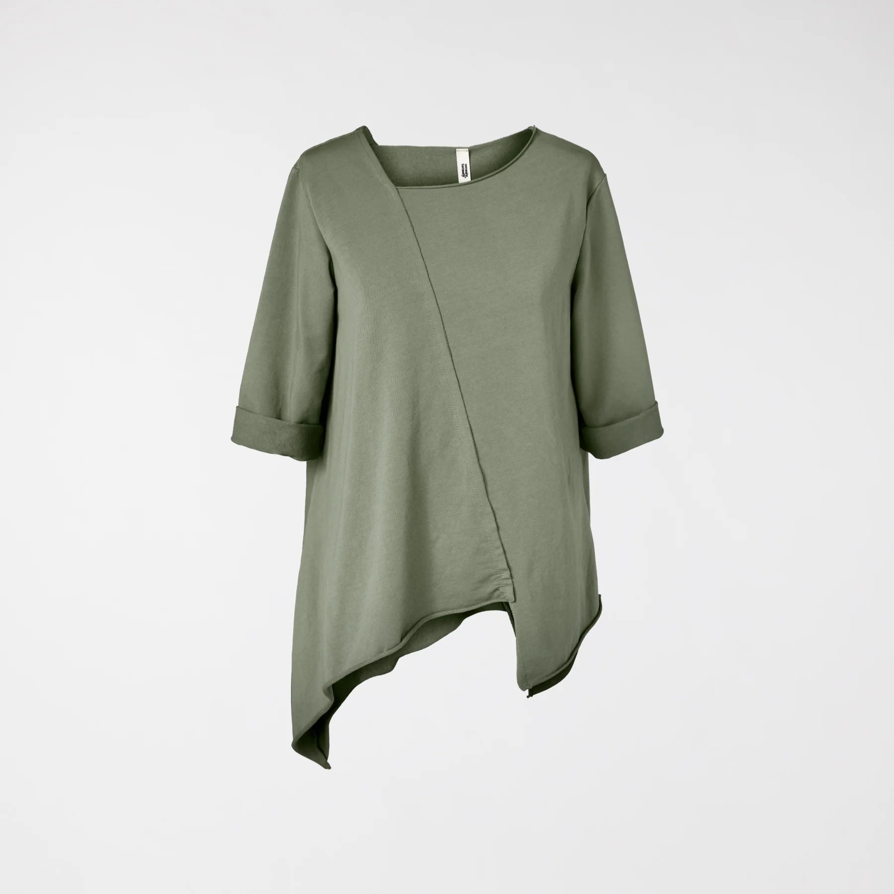 SWEATSHIRT WITH DIAGONAL CUT - Image 10