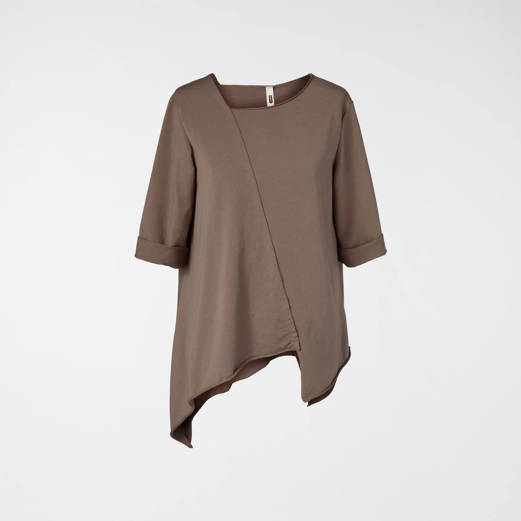 SWEATSHIRT WITH DIAGONAL CUT - Image 11