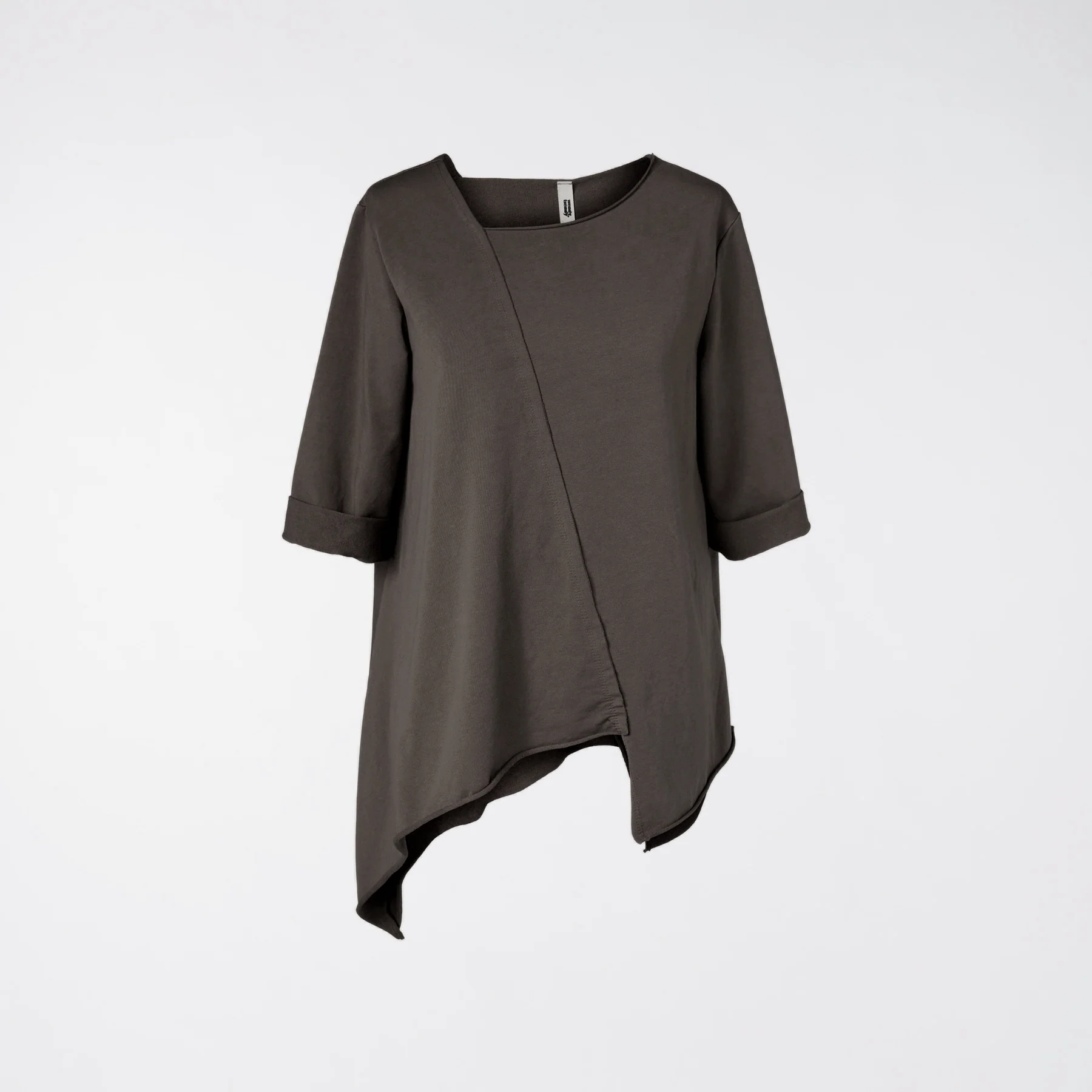 SWEATSHIRT WITH DIAGONAL CUT - Image 14