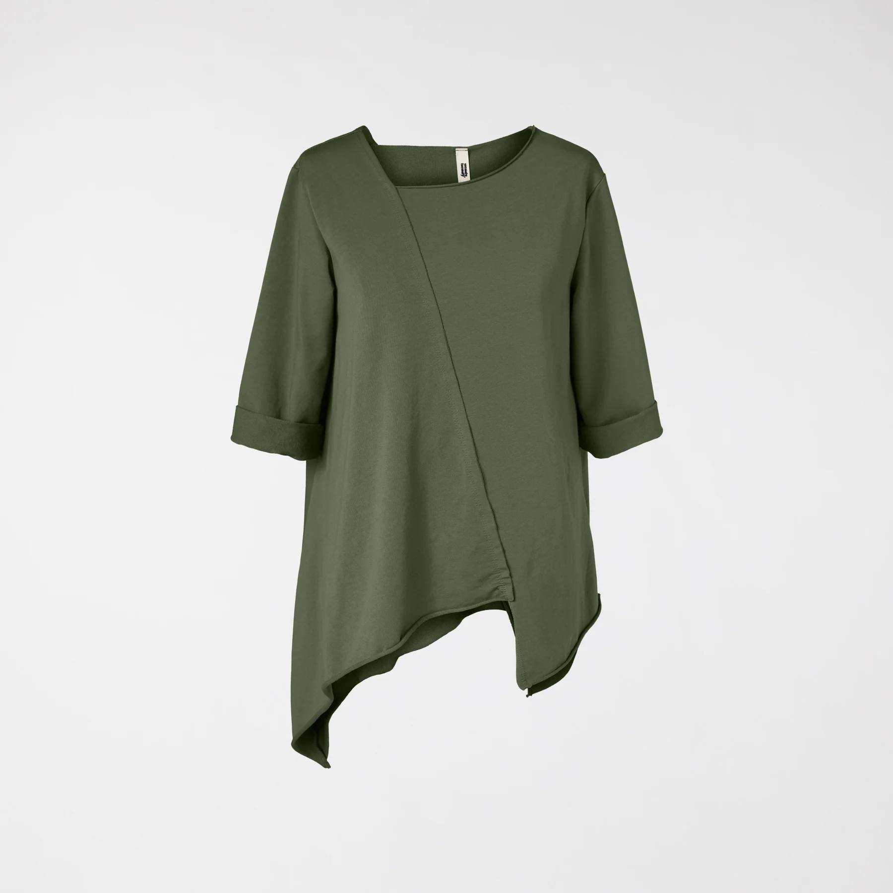 SWEATSHIRT WITH DIAGONAL CUT - Image 7