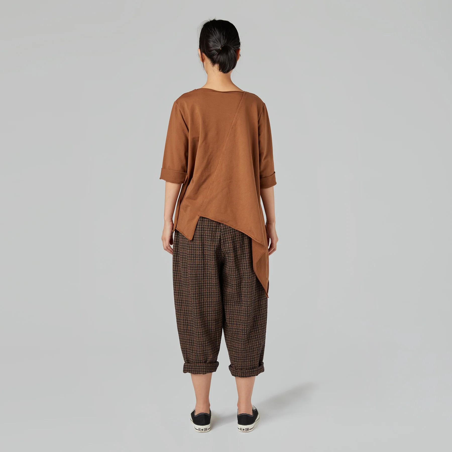 SWEATSHIRT WITH DIAGONAL CUT - Image 4