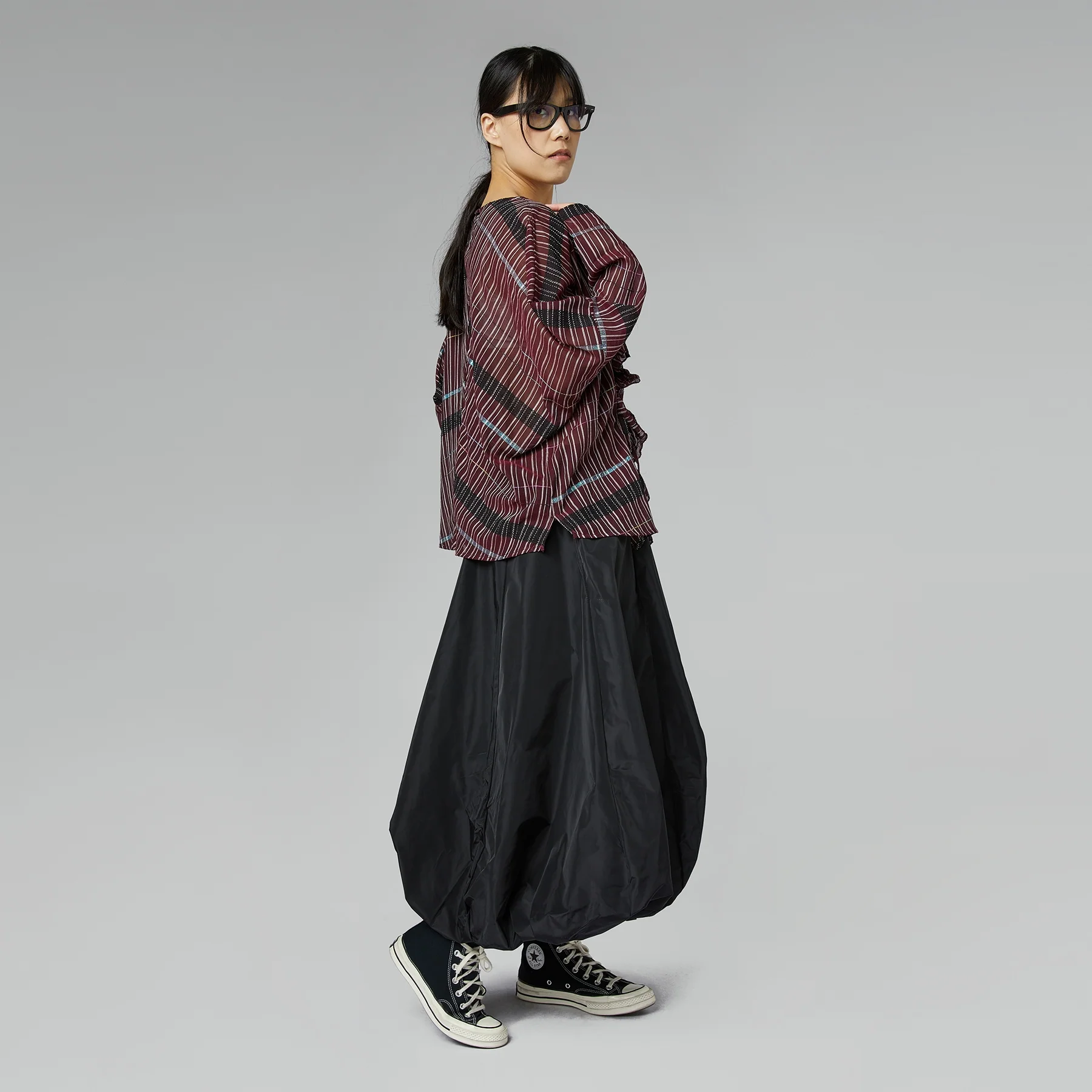 TAFFETA BALLOON SKIRT - Image 4