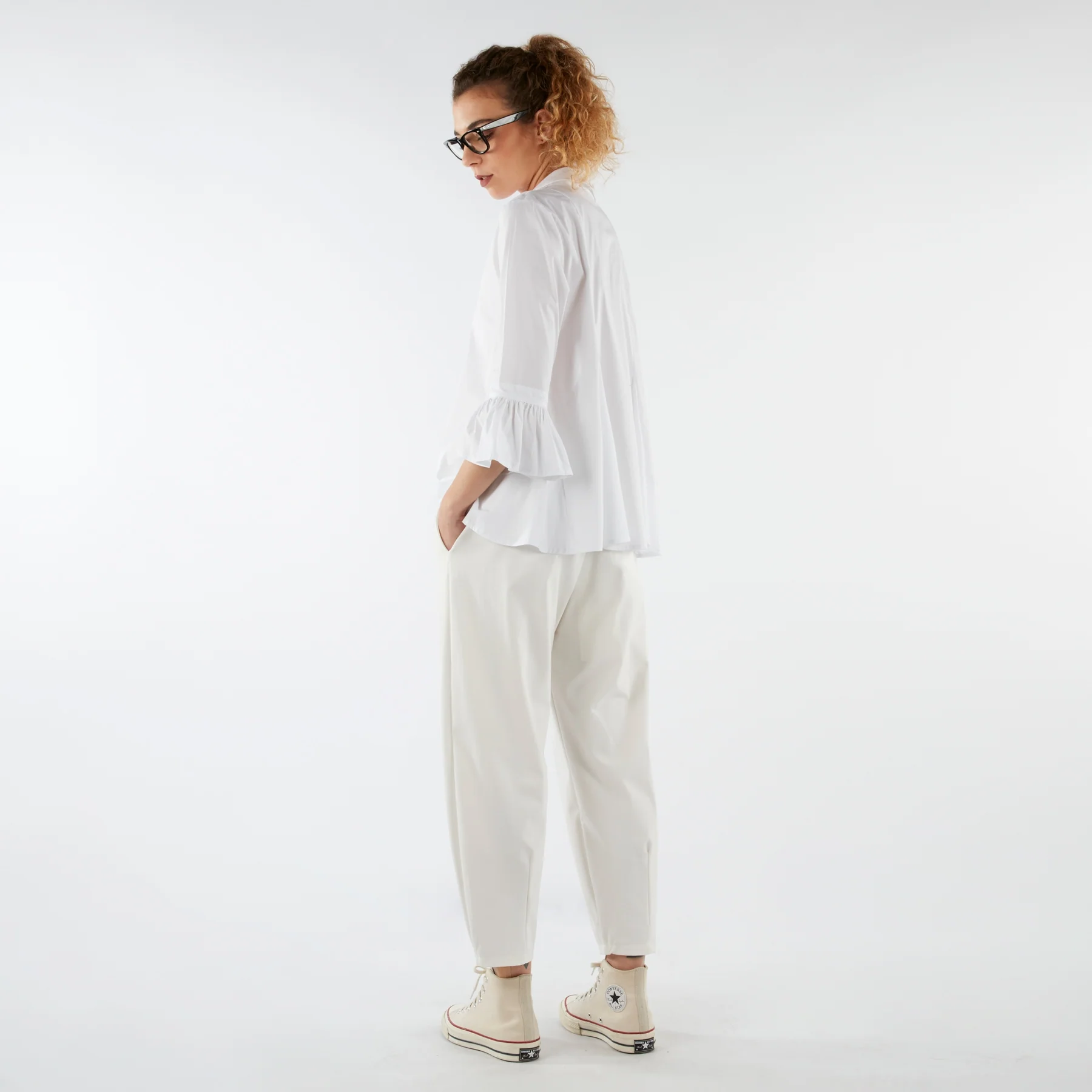 TROUSERS WITH ANKLE PLEATS - Image 9