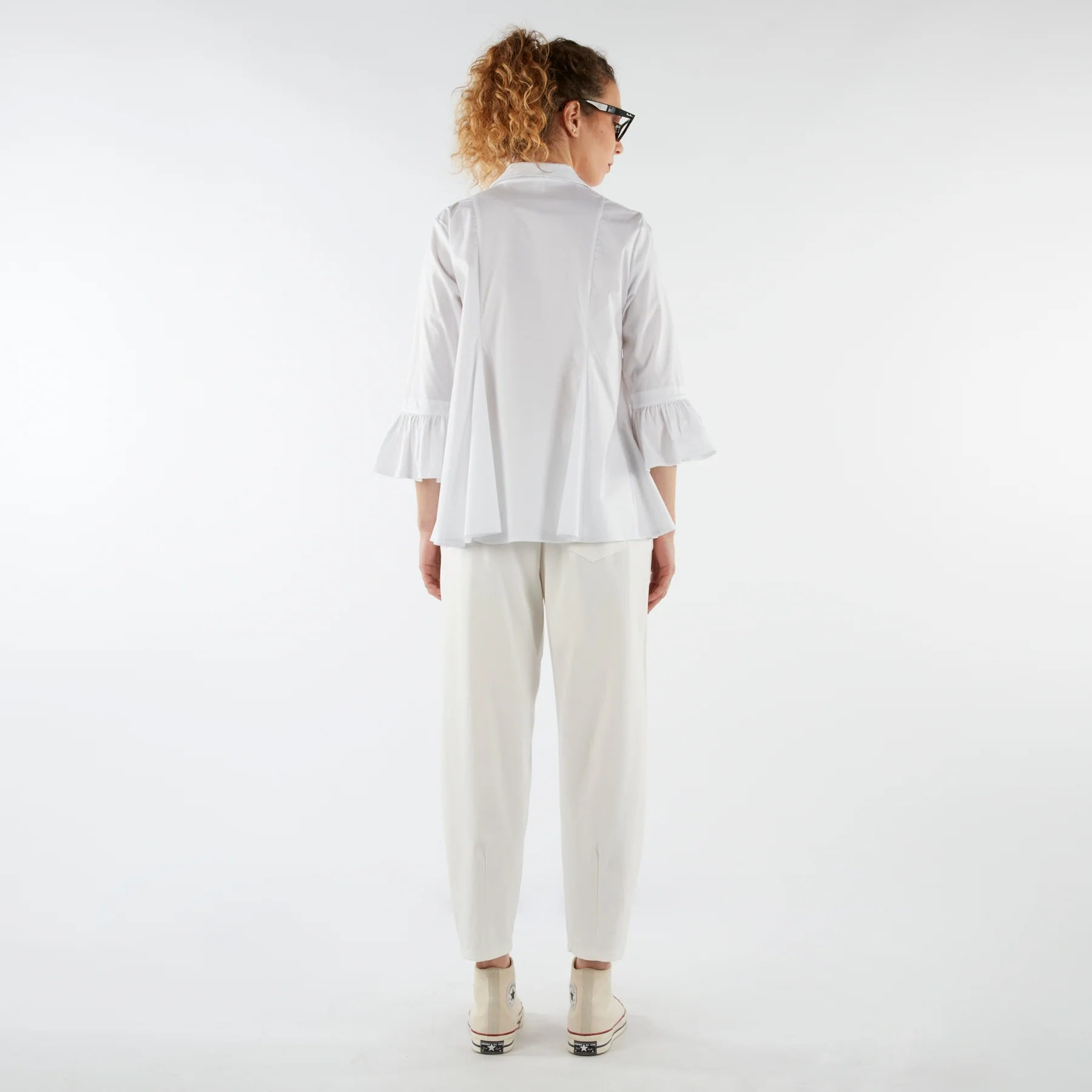 TROUSERS WITH ANKLE PLEATS RED - Image 5