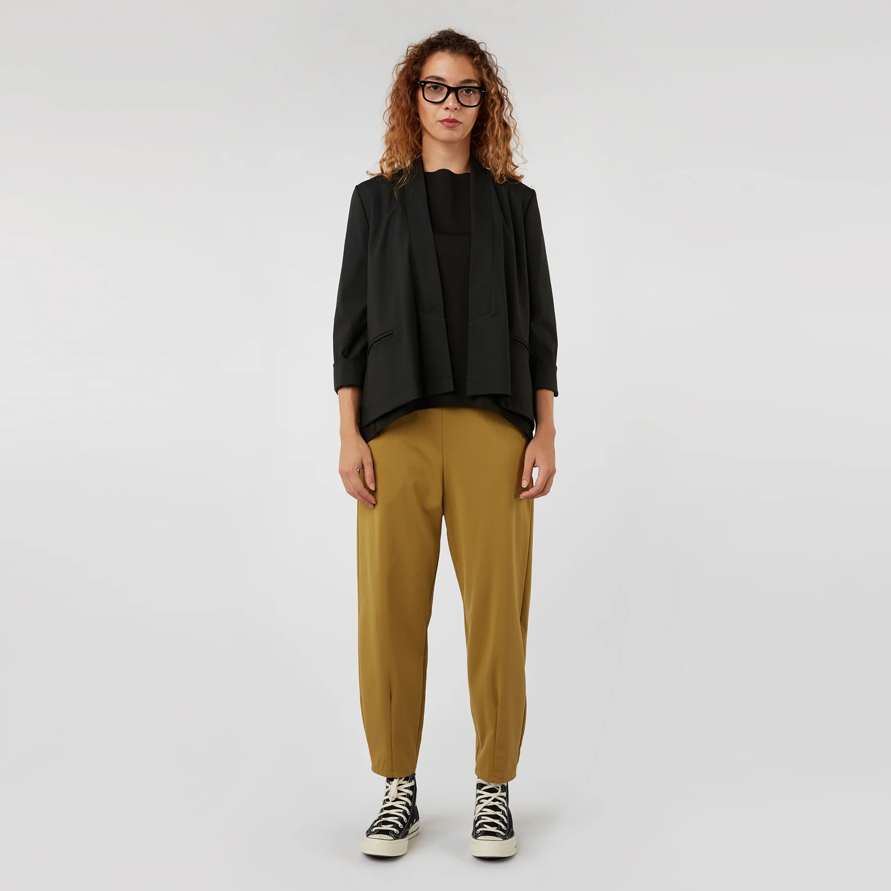 TROUSERS WITH ANKLE PLEATS RED - Image 9
