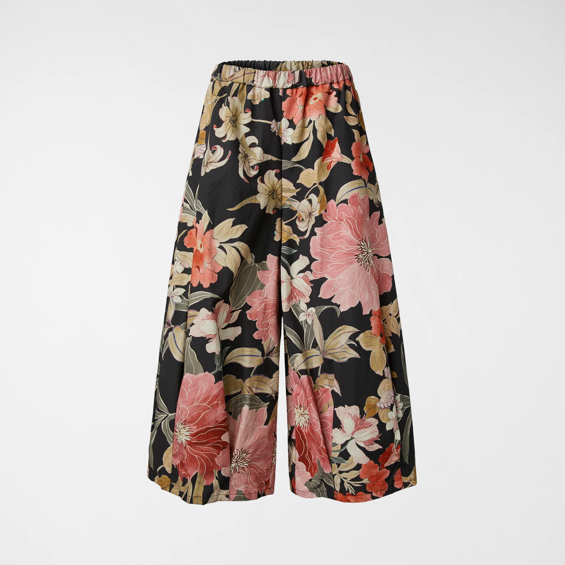 TROUSERS WITH PEONY PATTERN
