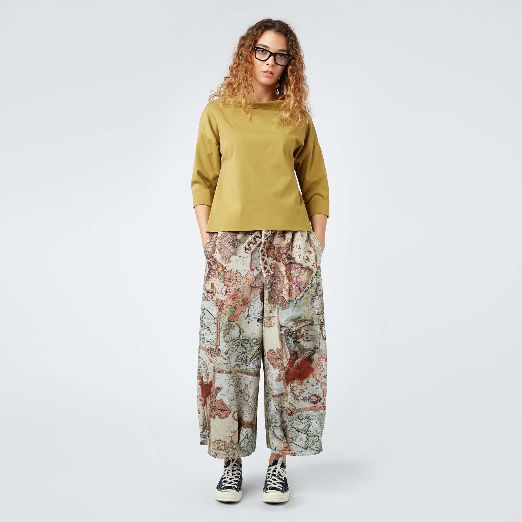 TURN-UP NECK SWEATER IN PUNTO MILANO FABRIC - Image 10