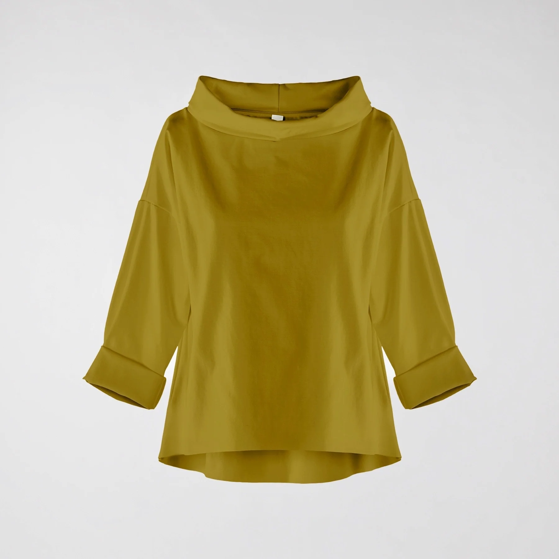TURN-UP NECK SWEATER IN PUNTO MILANO FABRIC - Image 14