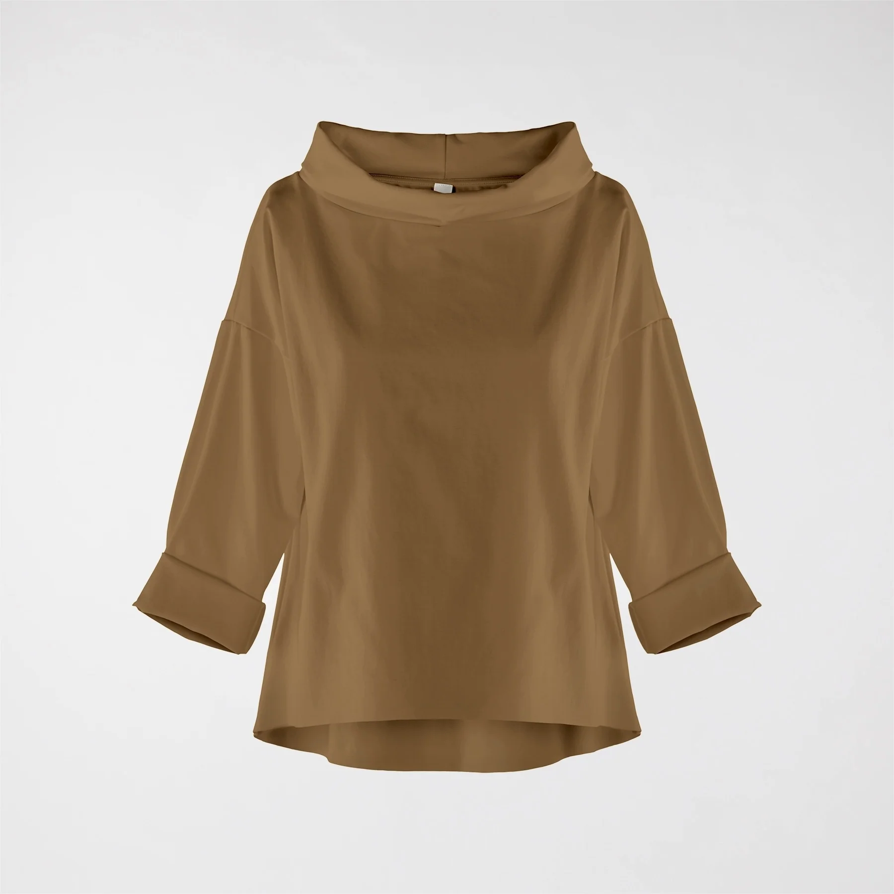 TURN-UP NECK SWEATER IN PUNTO MILANO FABRIC - Image 21