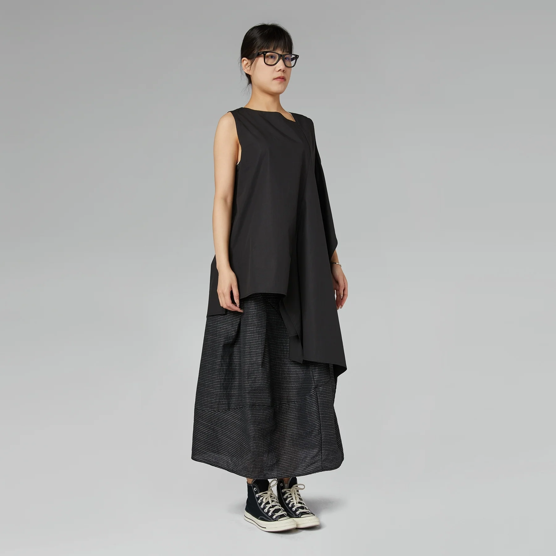 ASYMMETRIC NECKLINE TOP - Image 4