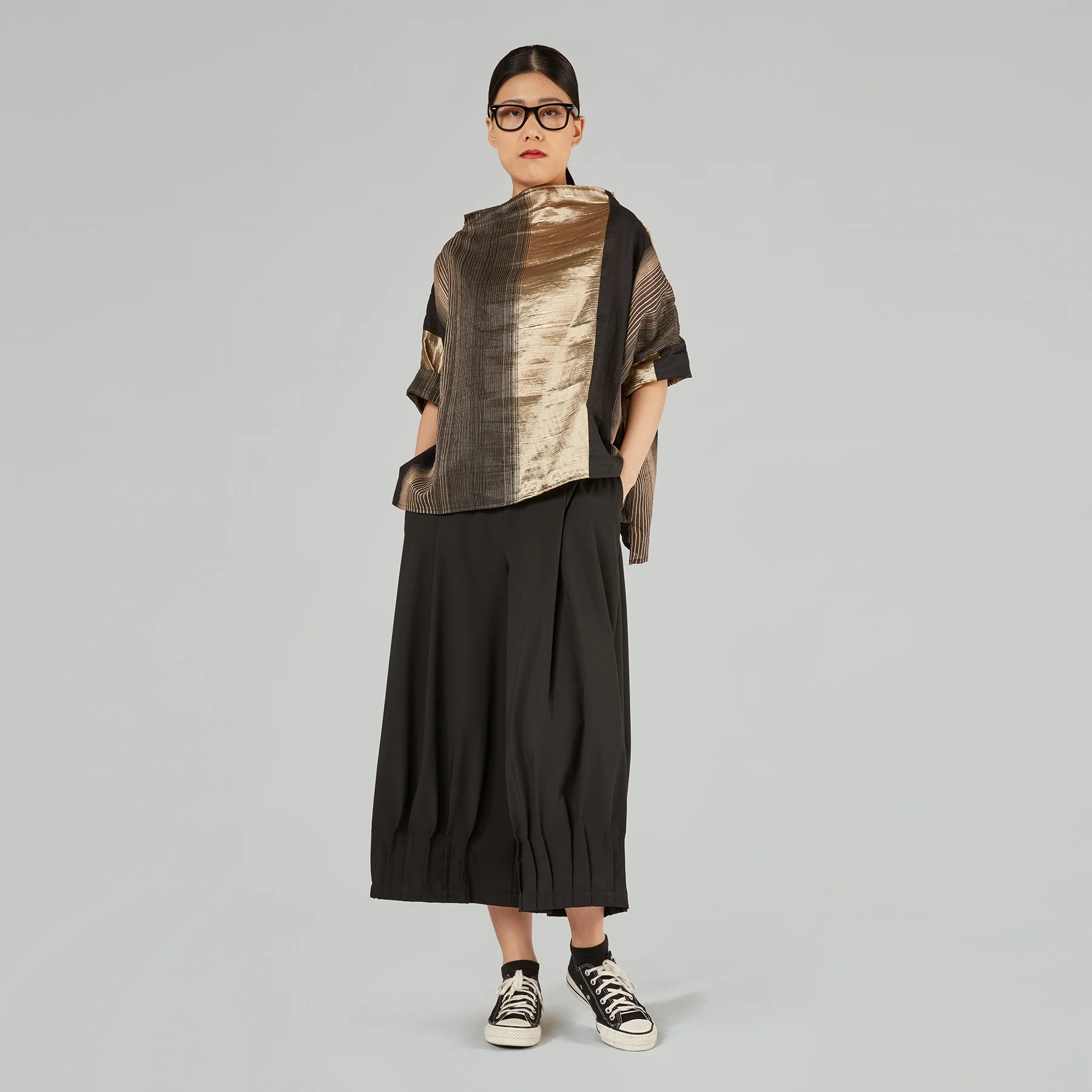 WIDE PANTS WITH DETAILS AT THE HEM - Image 17