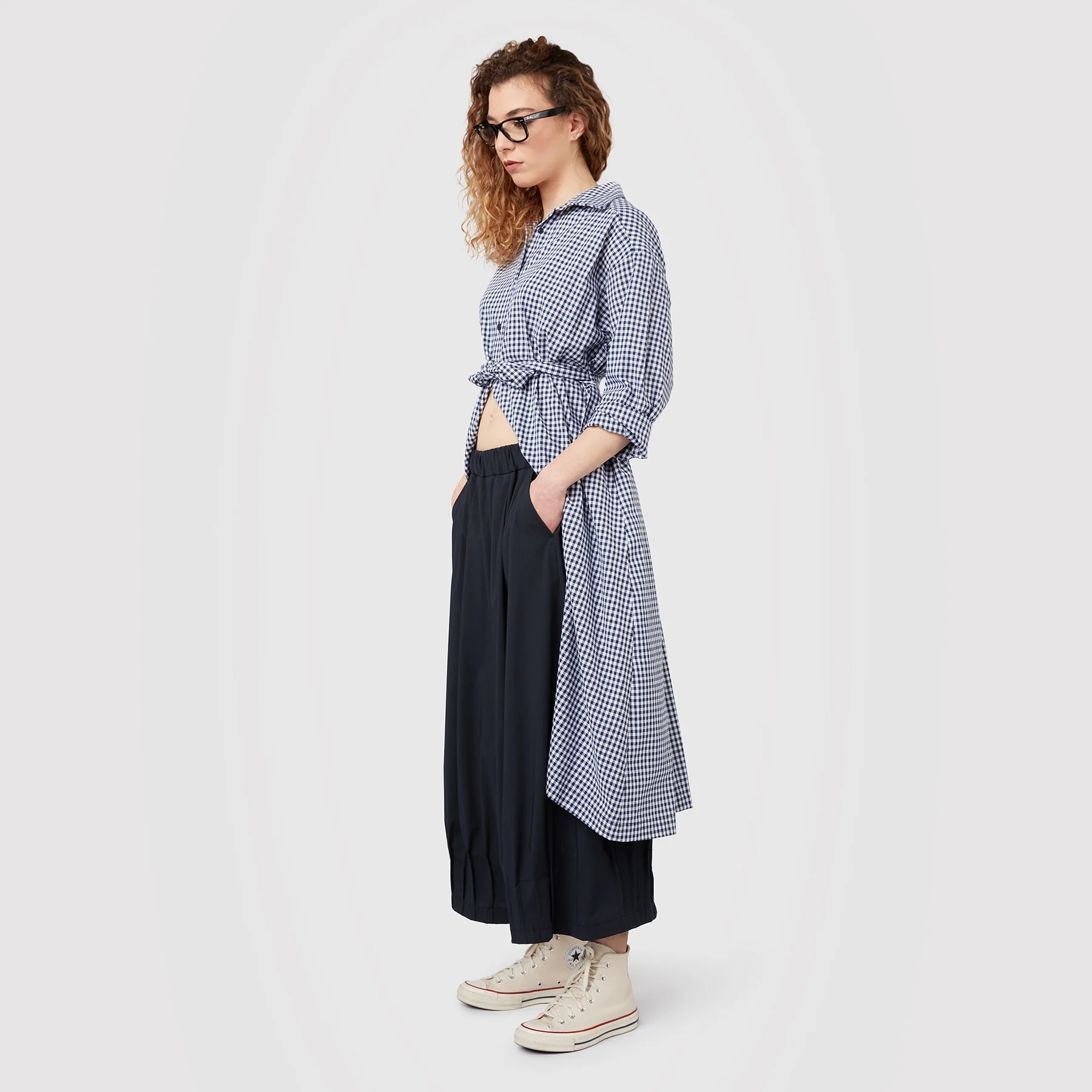 WIDE PANTS WITH DETAILS AT THE HEM - Image 7