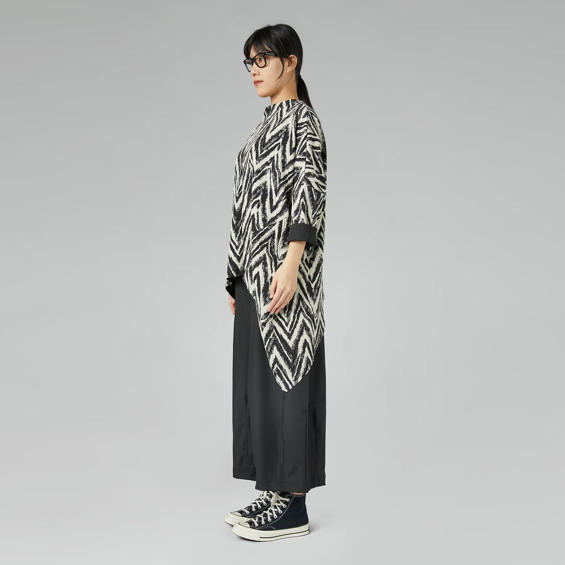 WIDE TROUSERS WITH POCKETS BLACK - Image 4