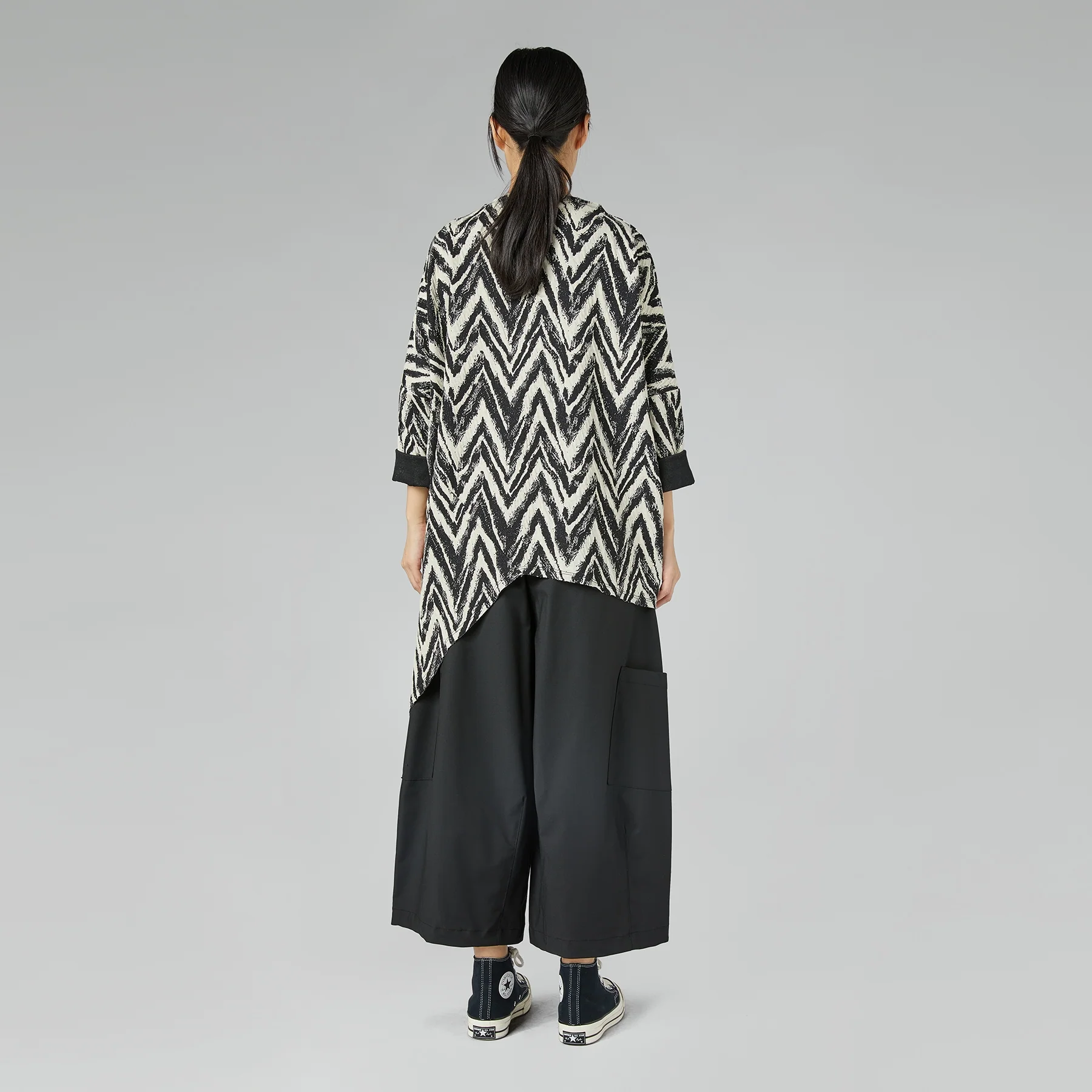 WIDE TROUSERS WITH POCKETS BLACK - Image 5